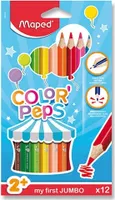 MAPED Pastelky trojboké Jumbo Color'Peps 12ks