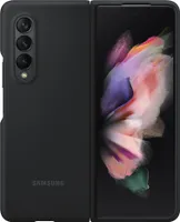 Samsung Silikónový kryt na mobilný telefón pre Galaxy Z Fold3 protišmykový kryt čierny