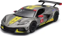 Bburago 18-38312 - Model auta - Chevrolet Corvette C8R '20 (sivá, mierka 1/43)