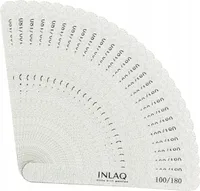INLAQ 25x Pilnik do Paznokci 100/180 Prosty Pilniczki Zestaw 25 sztuk