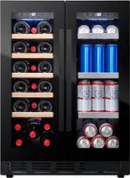 Wein- und Bierkühlschrank Einbau - Arctic Collection 60 Duo Fullglass Black