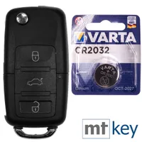 mt-key 02HV08 Qualität Auto Schlüssel Gehäuse und Batterie Kompatibel mit  VW SEAT Skoda online kaufen