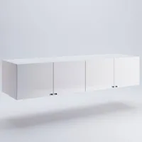 MiroMark Family FM-04-WB Hängeschrank 4-türig Weiß Matt/Glanz