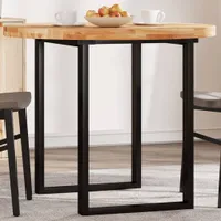 Tischplatte Rund Ø90x4 cm Massivholz Akazie - Tischplatten 4008705