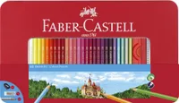 FABER-CASTELL Hexagonal-Buntstifte CASTLE 60er Metalletui