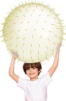 Toi-Toys - PUFFERZ Punchballon - Puffer (aufblasbar) grün Wasserspielzeug Ball gelb