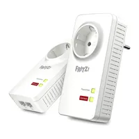AVM FRITZ!Powerline 1220 Set (1,200 MBit/s, 2x Gigabit-LAN je Adapter, ideal für NAS-Anwendungen und HD-Streaming, deutschsprachige Version)