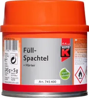 Nigrin 2K Fein-Spachtel mit Härter 250g Glättspachtel Spachtel-Masse Füller  Auto