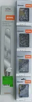 Stihl 3005 008 3409 Führungsschiene 1/4"P 1,1mm 35cm 0795711981204 +4xStihl 3670 000 0072 Sägekette 35cm 1/4"  Stihl