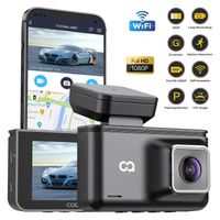 Mini Dashcam Auto Vorne Hinten 2.5K/1080P Autokamera,170° Weitwinkel Dash Cam,IR Nachtsicht Auto Kamera,WDR,3" IPS Bildschirm,Loop-Aufnahm,G-Sensor