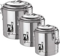 Doppelwandiger Thermogetränkebehälter 12 Liter Edelstahl