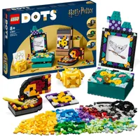 LEGO 41811 DOTS Hogwarts Schreibtisch-Set, DIY Harry Potter Zubehör für die Schule, Bastelset-Deko und Aufnäher, Bastel-Mosiak-Spielzeug-Set für Kinder