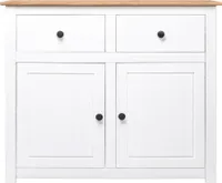 vidaXL Kredens biały 93x40x80 cm drewno sosnowe Panama