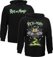 Rick and Morty Sweater Spacecruiser Pullover Hoodie Schwarz – Offizielles Merchandise -  M