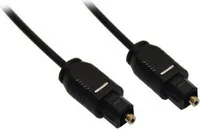 Wentronic AVK 216-050 0.5m 2.2mm, 0.5 m, TOSLINK, männlich/männlich, Schwarz