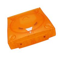 Shell Protector, leichte Retro-Hartschalen-Schutzhülle, stoßfest, für SEGA Dreamcast DC-Spielekonsole, reisefreundliches Zubehör Farbe Klares Orange