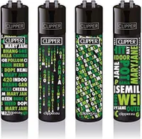 Clipper Feuerzeuge 4er Set: Cannafonts