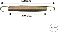 walexo 54 Stück Trampolin Feder Federn Ersatzfeder Sprungfeder 19,0 cm ( 190 mm )