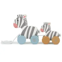 Bieco Holzspielzeug Baby Zebra - Hinterherzieh Tier zum Hinterherziehen - Holzspielzeug Baby ab 1 Jahr - Nachziehtier Holz Hinterherzieh Spielzeug ab 1 Jahr Spielzeug für 1 Jährige Nachzieh Spielzeug
