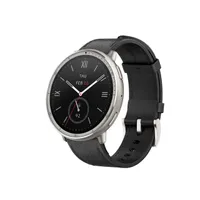 Active 2 Round Premium - Black Leather Smartwatch