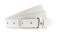 H.I.S 25mm Leather Belt W110 White