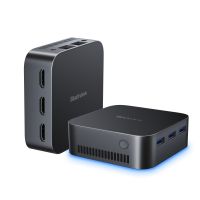 Blackview MP80 Mini PC, minipočítač Intel 12th N95, 16GB LPDDR5 512GB M.2 SSD, Windows 11 Home, Dual LAN, 3 HDMI, 4K UHD, Gigabit-Ethernet, Schwarz