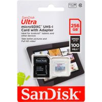 SanDisk 256GB Ultra microSDXC SD Adapter - Extended Capacity SD (MicroSDHC) SanDisk