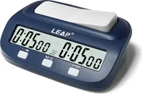 LEAP Chess Clock Digitální šachové hodiny Profesionální šachové hodiny s časem, bonusem, zpožděním, tahem, odpočítáváním, odpočítáváním, alarmem, rádiem se zpožděním