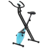 Magnetischer Heimtrainer für das Training,  Bike Indoor, Fitnessbike X-Bike mit Pulsmessung Schwarz Blau