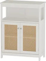 Vicco Midischrank Rosario, 60 x 80 cm mit Türen und offenem Fach, Weiß