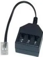 Western-Stecker 6/4 / TAE Buchse NFF, 0,2m