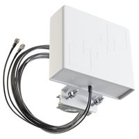 Xoro 2346 5G LTE Antenne Außenantenne Multiband Duo Antenne MiMo 2x 9 dBi max. Verstärkung Wetterfest Outdoor 5G/4G/3G für LTE Router mit SMA Anschluss für alle Netze 700 - 3500 MHz