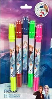 Stempelmarker 2-in-1 Frozen 5 Fasermaler