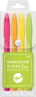 Interdruk Radierbare Textmarker Neon 4-farbig