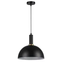 LED Pendelleuchte 1xE27 max 60W Hängelampe Kupfer Schwarz Weiß 1m