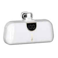 Dudao K20SL Powerbank 5000mAh mit Lightning/USB-C Anschlüssen - Weiß Mini Edition