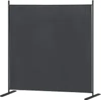 NAIZY Paravent Flexibel Verstellbar 225 x 180 cm 4 Teilig Raumteiler Sichtschutz Anthrazit Raumteiler Stellwand Dunkelgrau