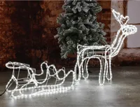 HI Weihnachtsbeleuchtung Rentier mit 432 LEDs