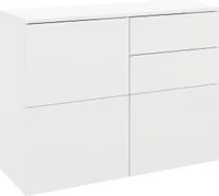 Kommode "Rova" 3-türig, weiß-matt