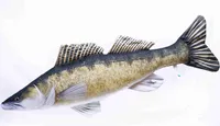 GABY Kissen Kuscheltier Fisch Stofftier Plüschtier Plüschfisch Geschenkidee Zander Giant 110cm