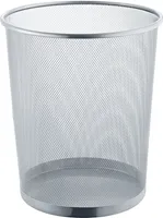 Papierkorb 23l H350xØ295mm m.Lochdekor STA silber HELIT