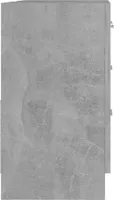 vidaXL Waschbeckenunterschrank Betongrau 63x30x54 cm Holzwerkstoff