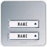 M-E MODERN-ELECTRONICS Klingeltaster KTA 2 Familie Silber (KTA-2 A/S)