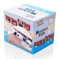 Katze in der Kiste Münzen Euro Spardose elektronische Pfötchen Itazura Sparbüchse Sparschwein