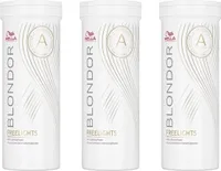 Blondor Freelights Weißes Blondierpulver 3x400 g
