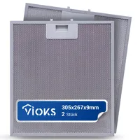 vhbw Filtro metálicos de grasa compatible con AEG DU 4161-D