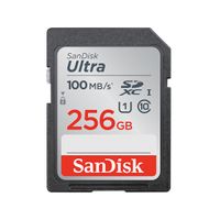 SanDisk Ultra - 256 GB - SDXC - Klasse 10 - UHS-I - 100 MB/s - Class 1 (U1) SanDisk