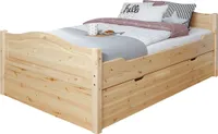 TiCAA Doppelbett "Leni" 140x200 mit 2er Schubkästen