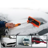 Schneebürste mit Gummiwischer Eiskratzer Besen Bürste für PKW KFZ LKW Eis  Schnee