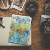 kwmobile 3x Reisepass Kunststoff Schutzhülle Blau Grün Weiß - Ausweis Hülle Impfpass Schutz - Cover Reisepasshülle Ausweishülle